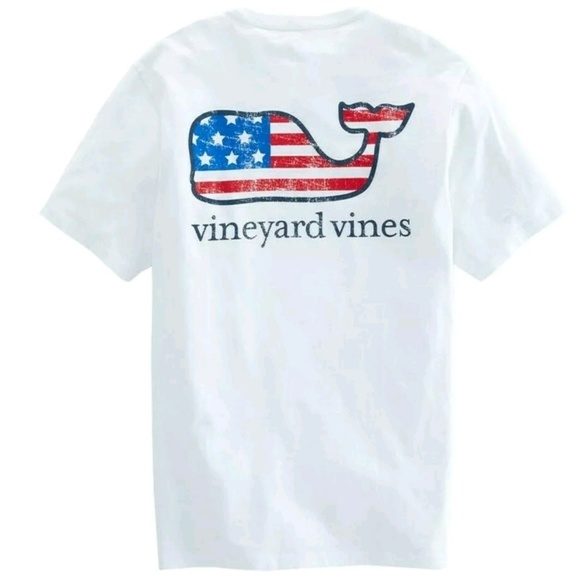 Vinyard Vines American Flag Whale 
